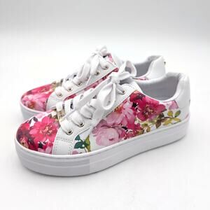 Nine West Gatspy Sneakers Women's Pink/Tea Party Floral Multi Size US6M EU36.5